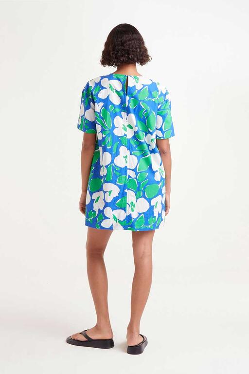 COMPAÑÍA FANTÁSTICA | WHITE GRAPE SHORT DRESS - GREEN