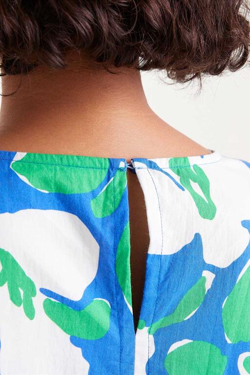 COMPAÑÍA FANTÁSTICA | WHITE GRAPE SHORT DRESS - GREEN