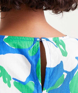 COMPAÑÍA FANTÁSTICA | WHITE GRAPE SHORT DRESS - GREEN