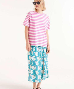 COMPAÑÍA FANTÁSTICA | STRIPED TEE - PINK & WHITE