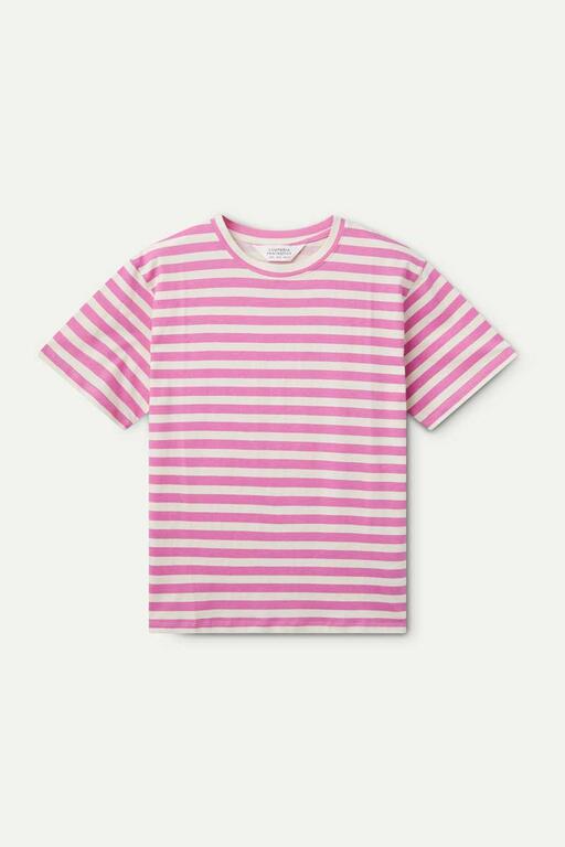 COMPAÑÍA FANTÁSTICA | STRIPED TEE - PINK & WHITE