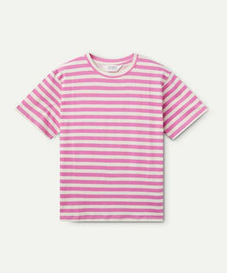 COMPAÑÍA FANTÁSTICA | STRIPED TEE - PINK & WHITE