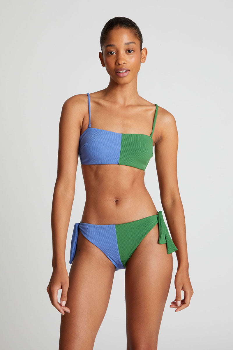 COMPAÑÍA FANTÁSTICA | BIPOLAR BIKINI TOP - GREEN & BLUE