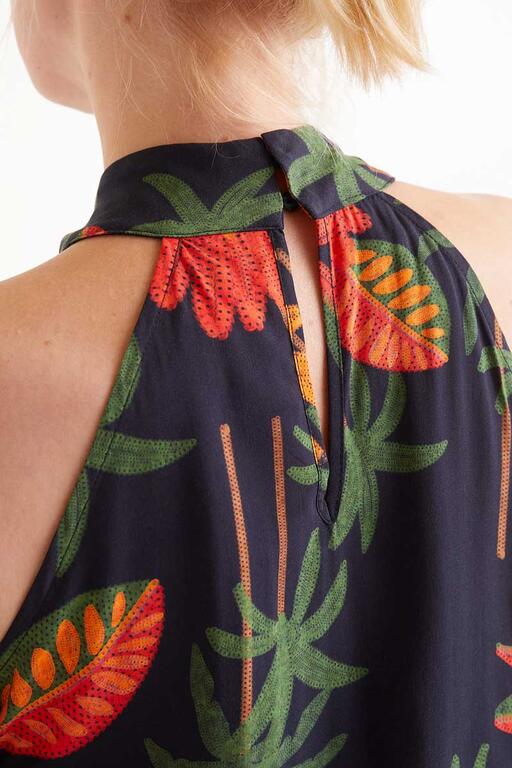 COMPAÑÍA FANTÁSTICA | FAMARA FLORAL TOP - ORANGE