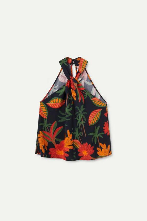 COMPAÑÍA FANTÁSTICA | FAMARA FLORAL TOP - ORANGE