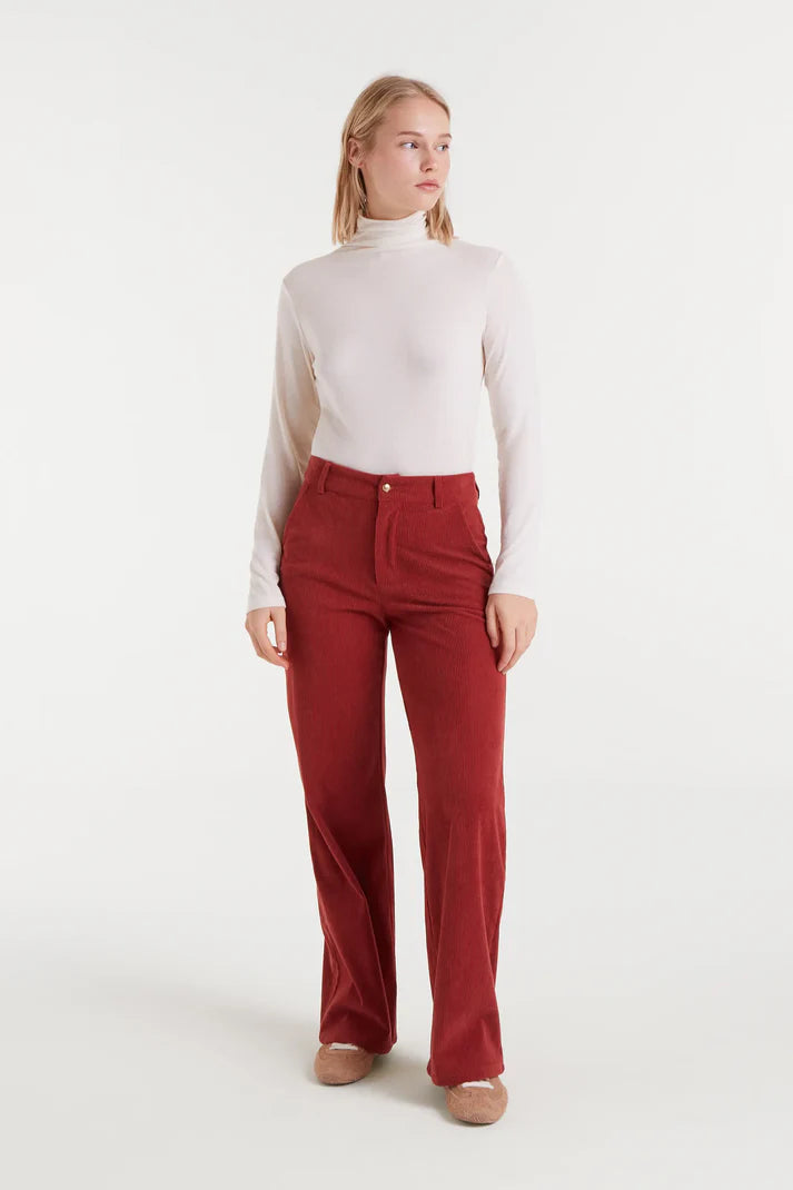 COMPAÑÍA FANTÁSTICA | RIBCORD TROUSERS - BROWN