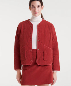 COMPAÑÍA FANTÁSTICA | RIBCORD QUILTED JACKET - BROWN