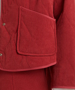COMPAÑÍA FANTÁSTICA | RIBCORD QUILTED JACKET - BROWN