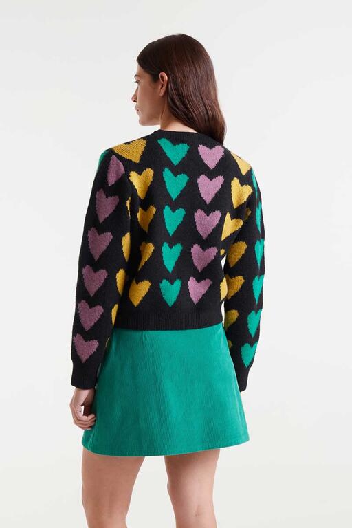 COMPAÑÍA FANTÁSTICA | HEARTS PULLOVER - BLACK