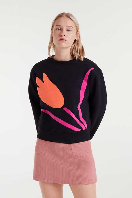 COMPAÑÍA FANTÁSTICA | TULIP PULLOVER - BLACK