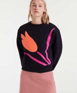 COMPAÑÍA FANTÁSTICA | TULIP PULLOVER - BLACK
