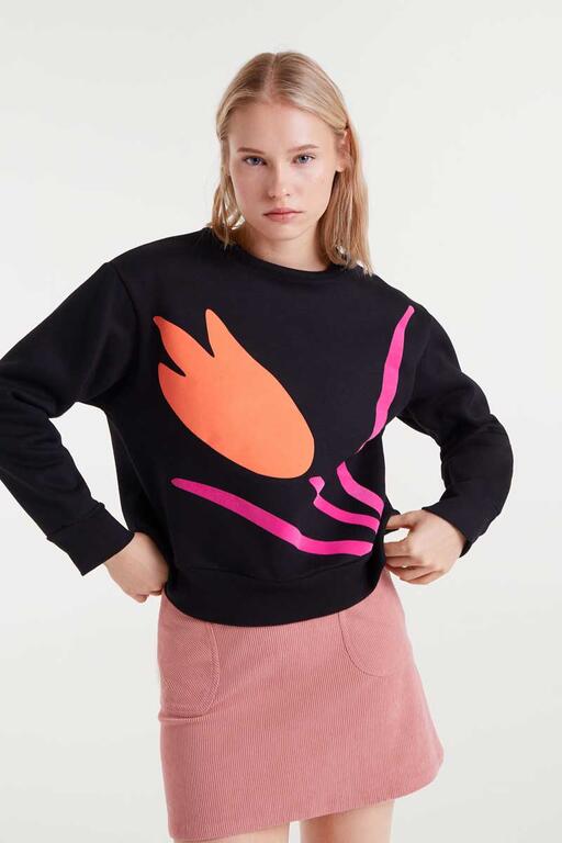 COMPAÑÍA FANTÁSTICA | TULIP PULLOVER - BLACK