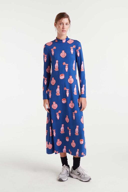 COMPAÑÍA FANTÁSTICA | PORCELAIN MAXI DRESS - BLUE