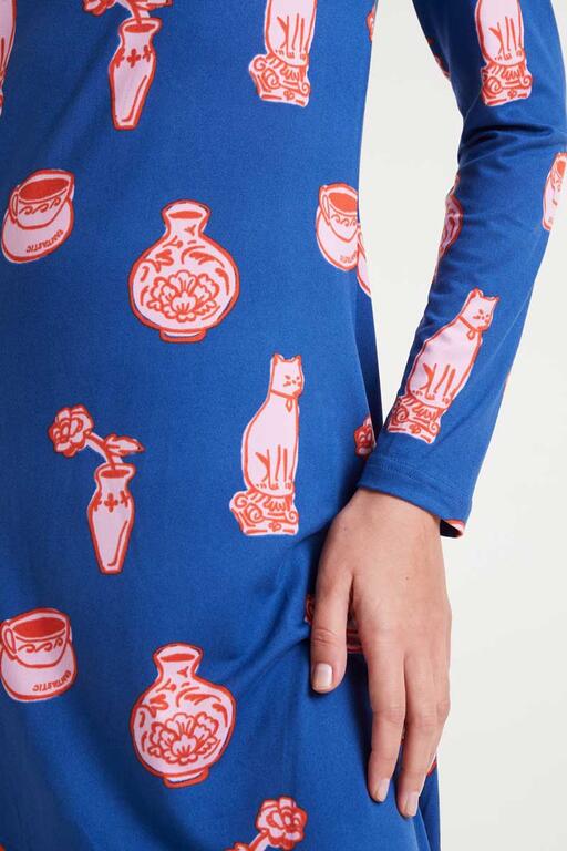 COMPAÑÍA FANTÁSTICA | PORCELAIN MAXI DRESS - BLUE