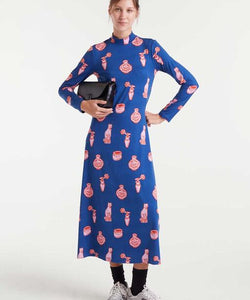 COMPAÑÍA FANTÁSTICA | PORCELAIN MAXI DRESS - BLUE