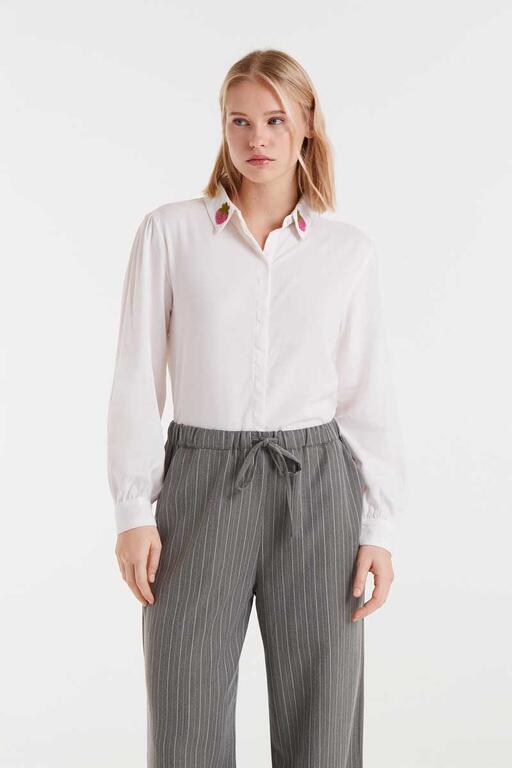 COMPAÑÍA FANTÁSTICA | CRYSTAL CLEAR BLOUSE - WHITE
