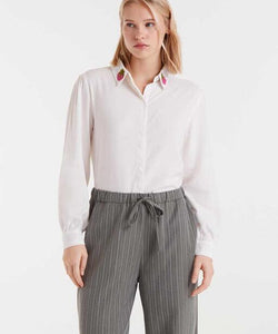 COMPAÑÍA FANTÁSTICA | CRYSTAL CLEAR BLOUSE - WHITE
