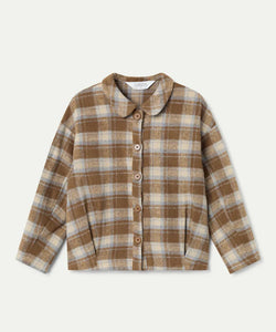 COMPAÑÍA FANTÁSTICA | FLANNEL CHECKED SHIRT - BROWN