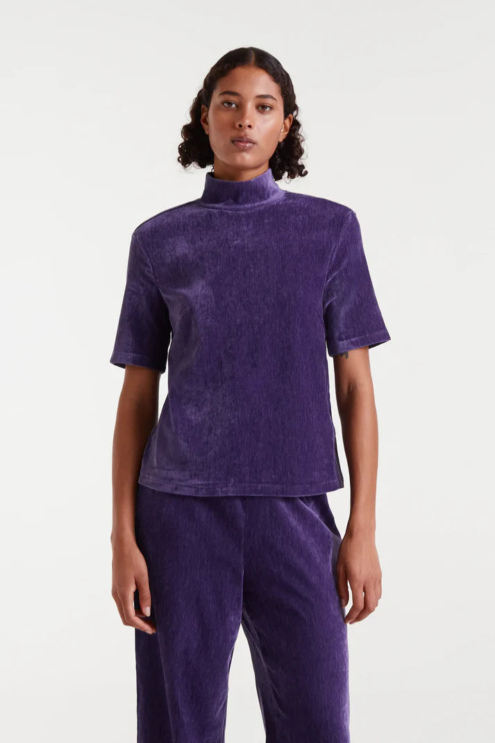 COMPAÑÍA FANTÁSTICA | VELVET COMFY TOP - VIOLET