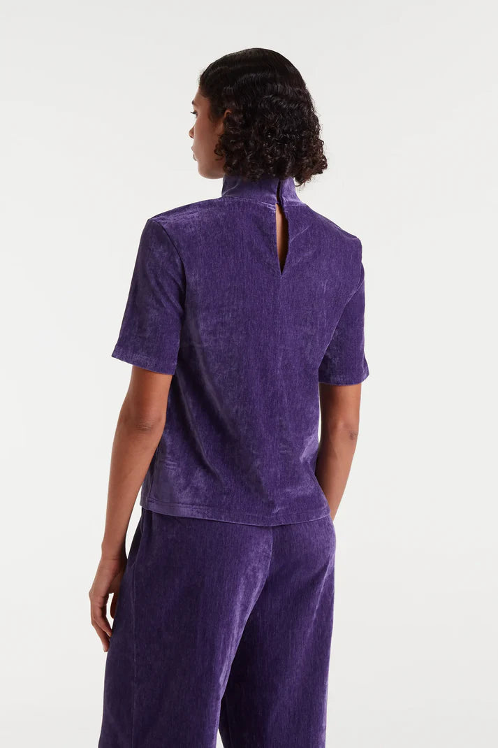COMPAÑÍA FANTÁSTICA | VELVET COMFY TOP - VIOLET