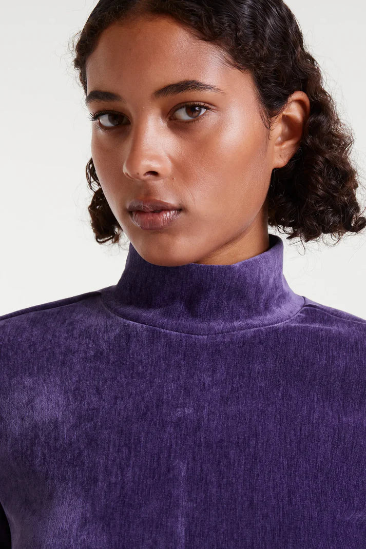 COMPAÑÍA FANTÁSTICA | VELVET COMFY TOP - VIOLET