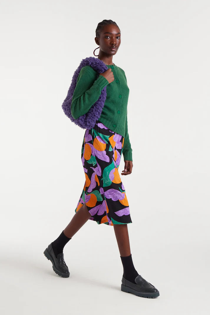 COMPAÑÍA FANTÁSTICA | APRICOT MIDI SKIRT - VIOLET
