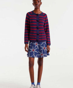 COMPAÑÍA FANTÁSTICA | HORIZON STRIPE CARDIGAN - NAVY