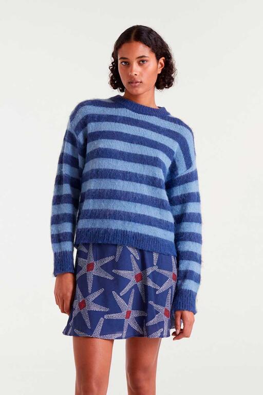 COMPAÑÍA FANTÁSTICA | HORIZON STRIPE JUMPER - BLUE