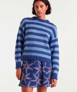 COMPAÑÍA FANTÁSTICA | HORIZON STRIPE JUMPER - BLUE
