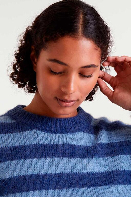 COMPAÑÍA FANTÁSTICA | HORIZON STRIPE JUMPER - BLUE