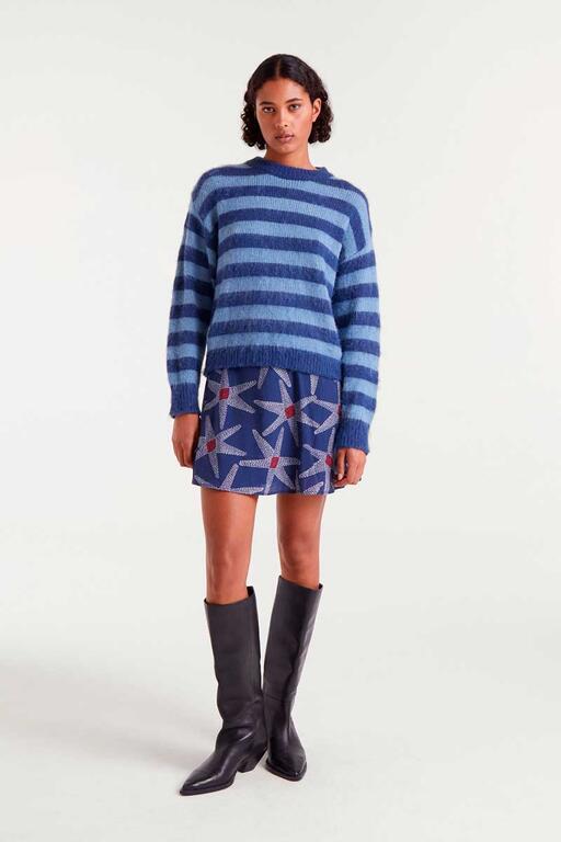 COMPAÑÍA FANTÁSTICA | HORIZON STRIPE JUMPER - BLUE