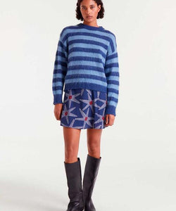 COMPAÑÍA FANTÁSTICA | HORIZON STRIPE JUMPER - BLUE