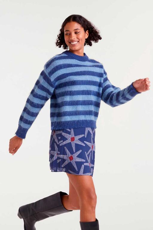 COMPAÑÍA FANTÁSTICA | HORIZON STRIPE JUMPER - BLUE