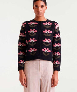 COMPAÑÍA FANTÁSTICA | MARIGOLD FLOWER PULLOVER - BLACK