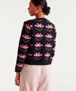 COMPAÑÍA FANTÁSTICA | MARIGOLD FLOWER PULLOVER - BLACK