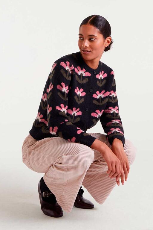 COMPAÑÍA FANTÁSTICA | MARIGOLD FLOWER PULLOVER - BLACK