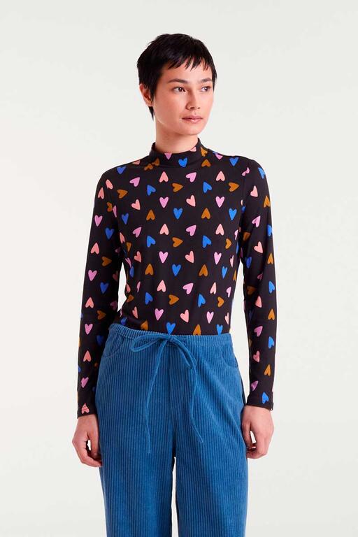 COMPAÑÍA FANTÁSTICA | HEARTS LS TOP - BLACK