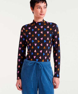 COMPAÑÍA FANTÁSTICA | HEARTS LS TOP - BLACK