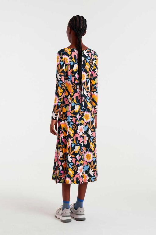 COMPAÑÍA FANTÁSTICA | BOLD FLORAL MIDI DRESS - MULTI