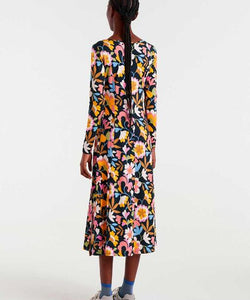 COMPAÑÍA FANTÁSTICA | BOLD FLORAL MIDI DRESS - MULTI