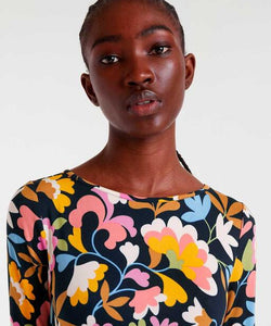 COMPAÑÍA FANTÁSTICA | BOLD FLORAL MIDI DRESS - MULTI