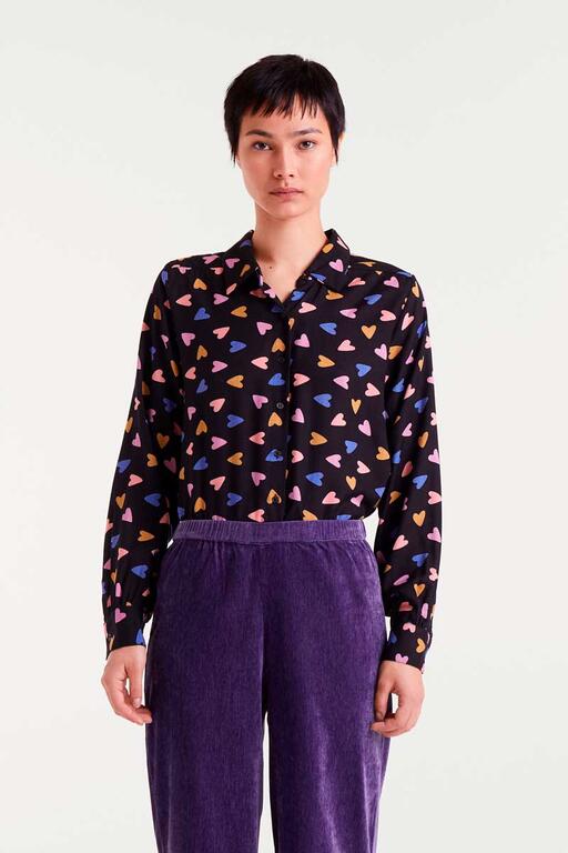 COMPAÑÍA FANTÁSTICA | LOVE MEDLEY BLOUSE - BLACK