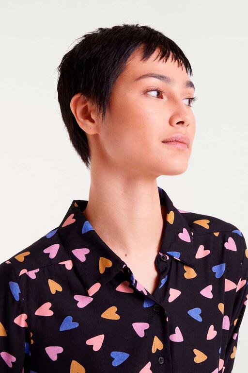 COMPAÑÍA FANTÁSTICA | LOVE MEDLEY BLOUSE - BLACK