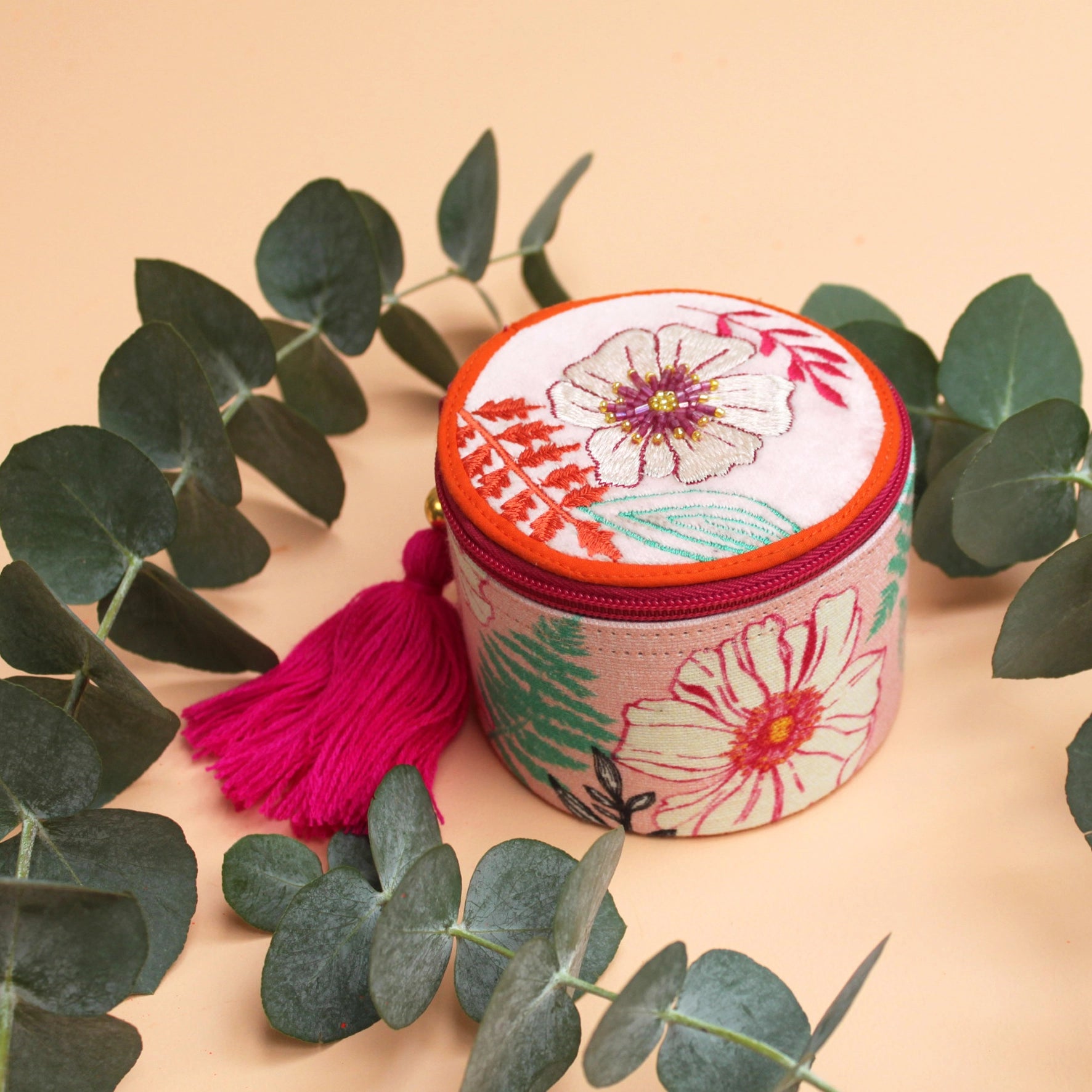 POSY TRINKET BOX - LIGHT PINK