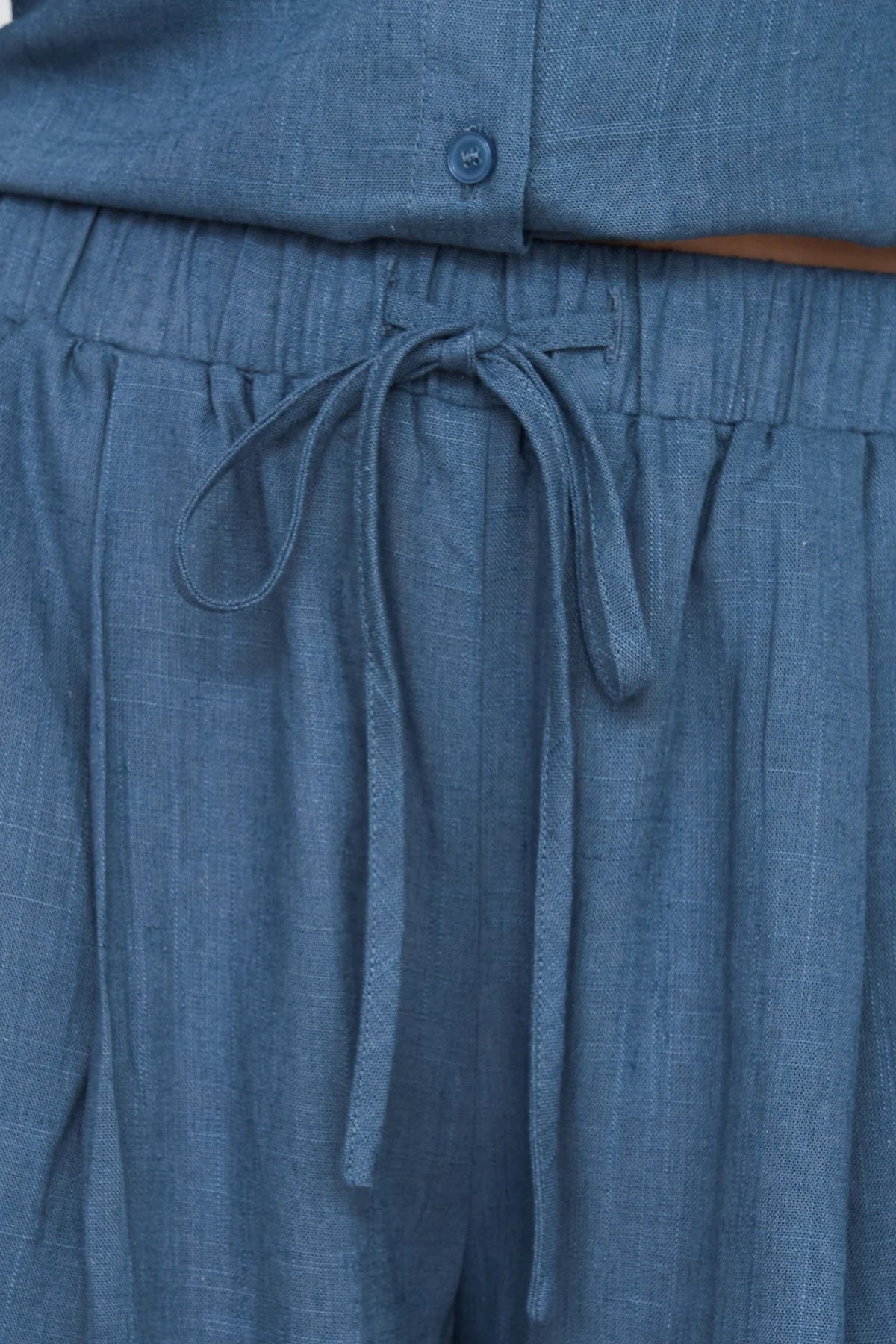 WIDE LEG PANTS - BLUE