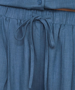 WIDE LEG PANTS - BLUE
