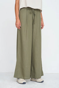 WIDE LEG PANTS - GREEN