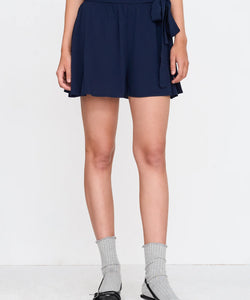 PITA BOW HW SHORTS - NAVY