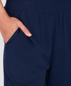 PITA WIDE LEG PANTS - NAVY