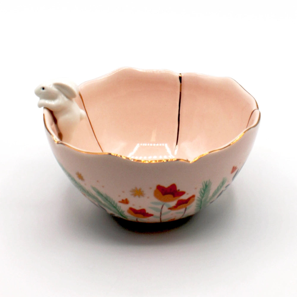 SECRET GARDEN RABBIT BOWL - BEIGE